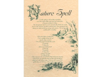 Nature Spell Poster NEW